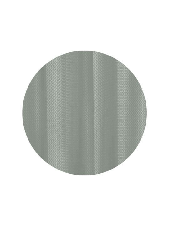 Sidirela Puerto Κουρτίνα Μπάνιου Υφασμάτινη 180x200cm Grey