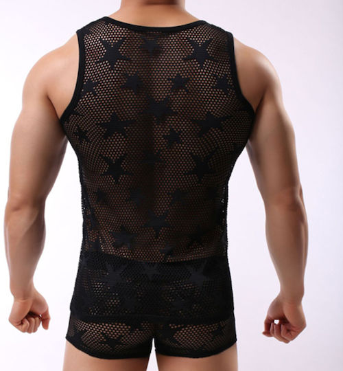 Kinksters Sexy Ανδρικό Top Μαύρο