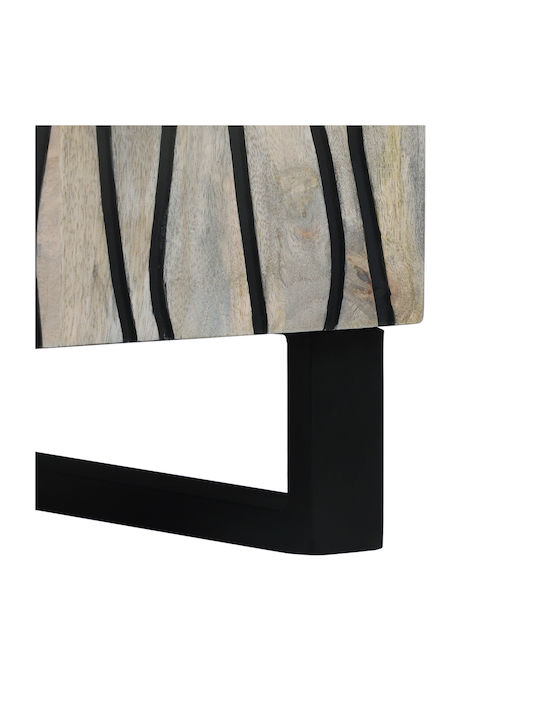 Kleiderschrank Büro Λευκό Και Μαύρο 60x33.5x75cm