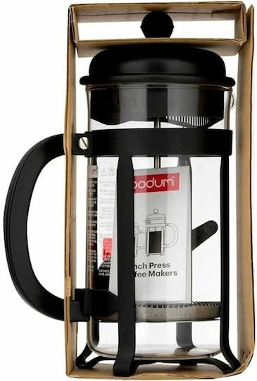 Bodum Java Manual Filter Coffee Maker Stainless Steel Black 1lt