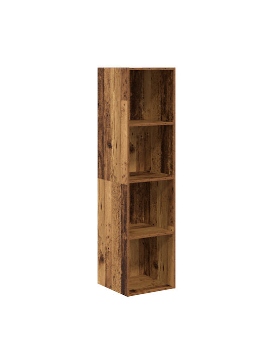 Hängende Wohnzimmer Vitrine aus Spanplatte mit Verglasung Alt Holz