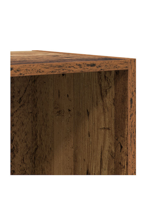 Hängende Wohnzimmer Vitrine aus Spanplatte mit Verglasung Alt Holz