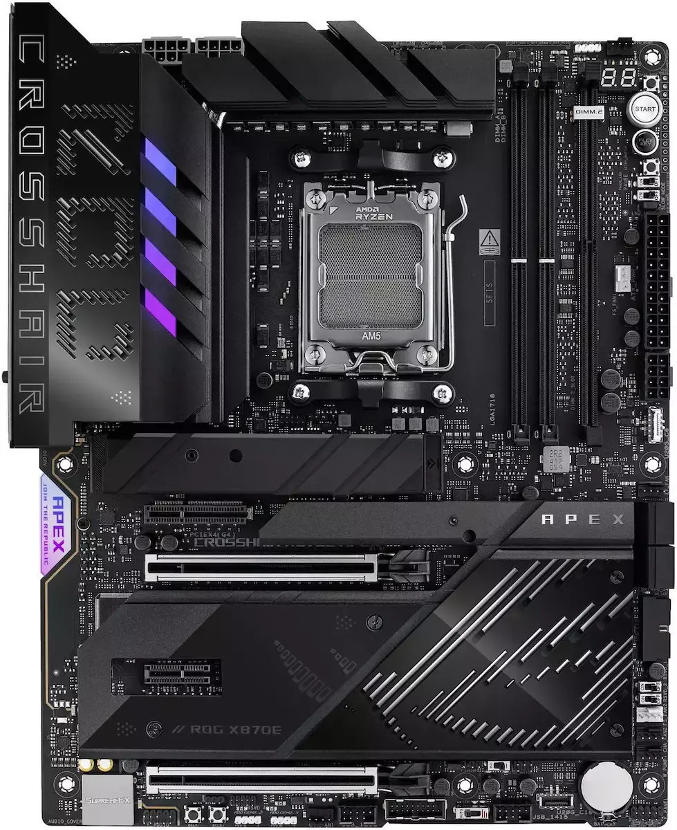 Asus ROG Crosshair X870E Apex Wi-Fi Motherboard ATX με AMD AM5 Socket 90MB1KR0-M0EAY0