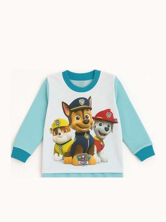 Beboulino Pijama pentru copii De iarnă Turcoaz