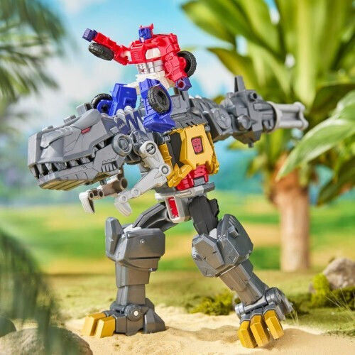 Action Figure Changes to Dino: Cyberworld Transformers Chomp & Battle Grimlock for 6+ years old Years 22.5cm.