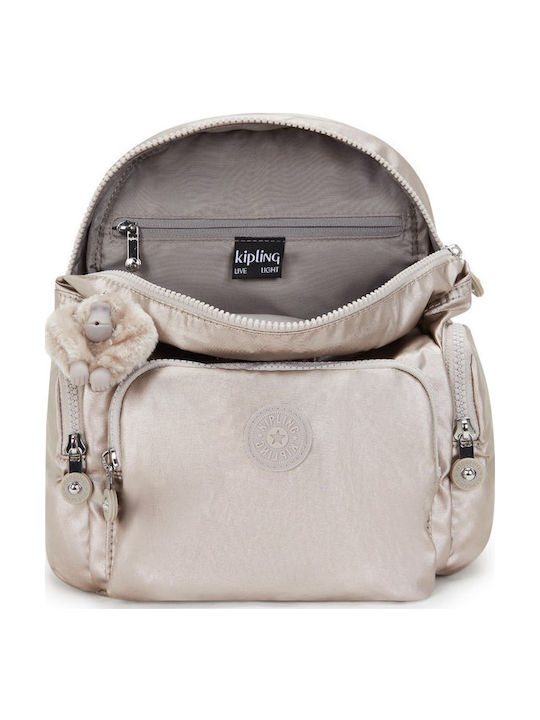 Kipling City Zip Ασημί