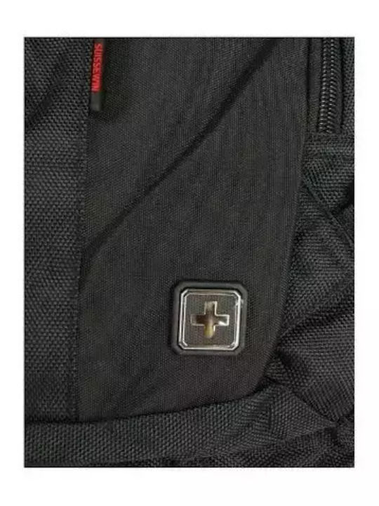 Suissewin Backpack Αδιάβροχο 30lt Μαύρο
