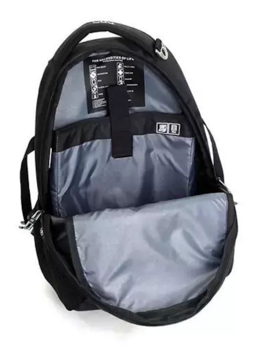 Suissewin Backpack Αδιάβροχο 30lt Μαύρο