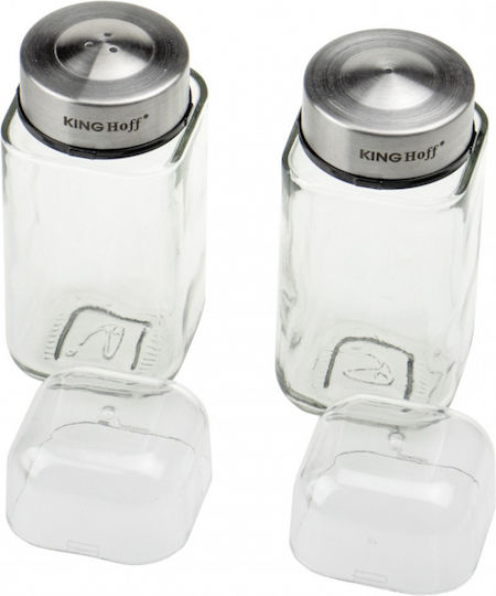 KING Hoff Salz- und Pfefferset Glas 2Stück