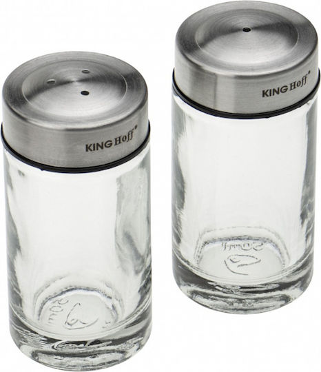 KING Hoff Salz- und Pfefferset Glas 2Stück