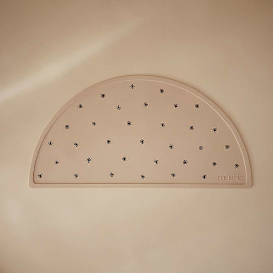 Mushie Silicone Baby Placemat Beige