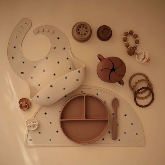Mushie Silicone Baby Placemat Beige