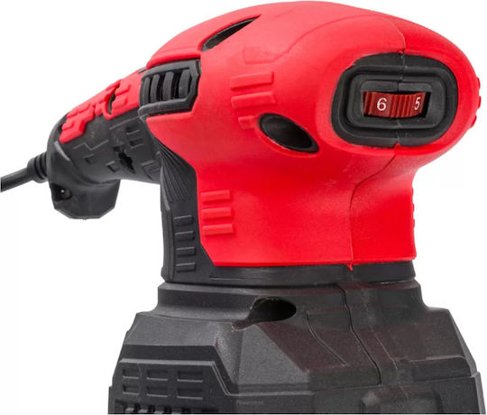 Red Technic Electric Eccentric Sander 125mm Electric 1300W with Speed Control and with Suction System