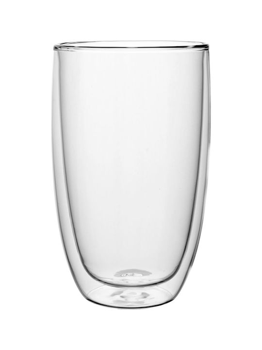 Botti Σετ Ποτήρια Καφέ/Freddo / Νερού από Γυαλί 450ml 2τμχ