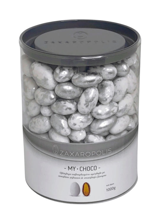 Zaxaropolis Κουφέτα My Choco în Formă Clasic cu Aromă de Ciocolata Argintiu 1000gr