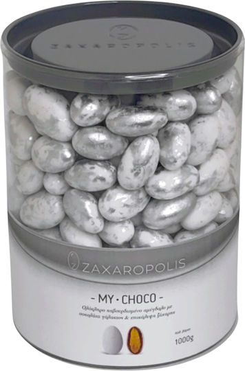 Zaxaropolis Шарени Бадеми My Choco във Форма Класически с Вкус Stracciatella Сребрист 1000гр