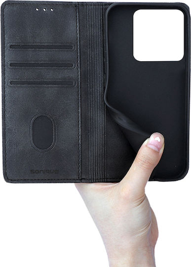 Калъф Портмоне Vintage Magnet Wallet Sonique Realme GT 7 Pro 5G Черен