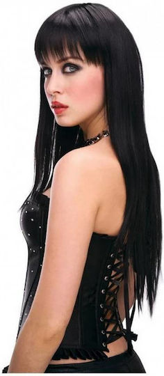 Lange Schwarze Perücke Pleasure Wigs Amber Schwarz