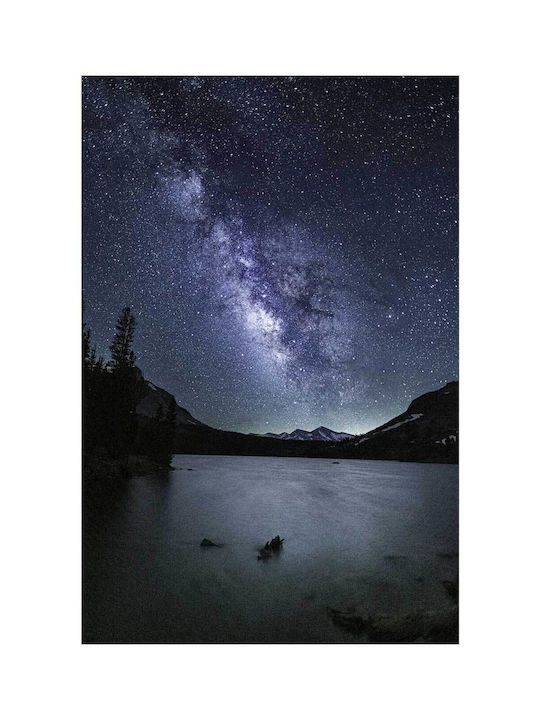 Πίνακας Starry Night Over A Lake Έναστρη Νύχτα Πάνω Μια Λίμνη 60x90