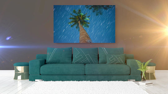 Πίνακας Palm Tree Under Starry Night Φοίνικας Κάτω Έναστρη Νύχτα 150x100