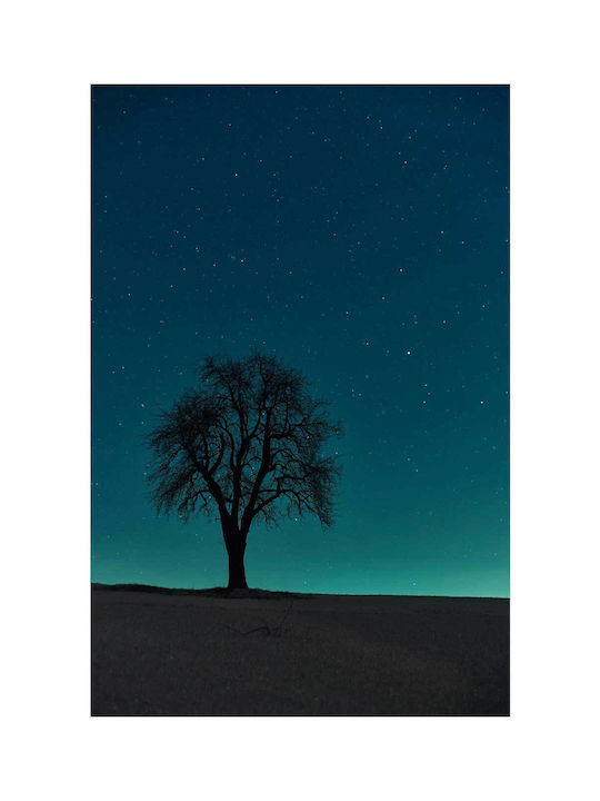 Πίνακας Lonely Tree Under A Starry Night Μοναχικό Δέντρο Κάτω Μια Έναστρη Νύχτα 100x150