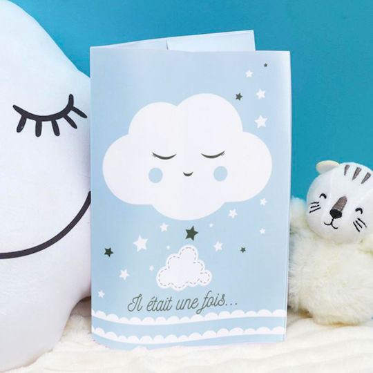 Tom & Zoé Copertă Personalizabilă Pentru Fișe Medicale Albastră