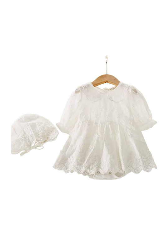 Nannie Alb Rochie de Botez