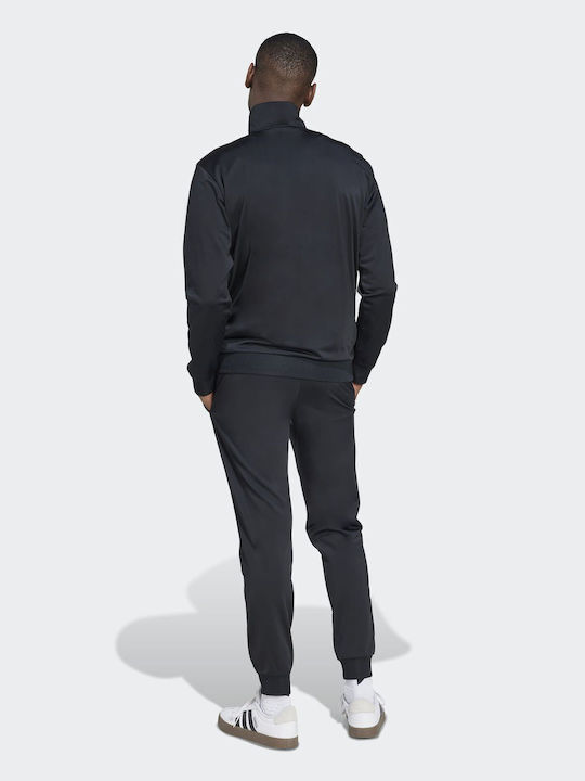 Essential Tracksuit Glossy with Elastic Black