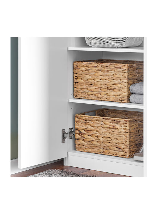Doppeltür Kleiderschrank White 60.5x30.5x192.3cm