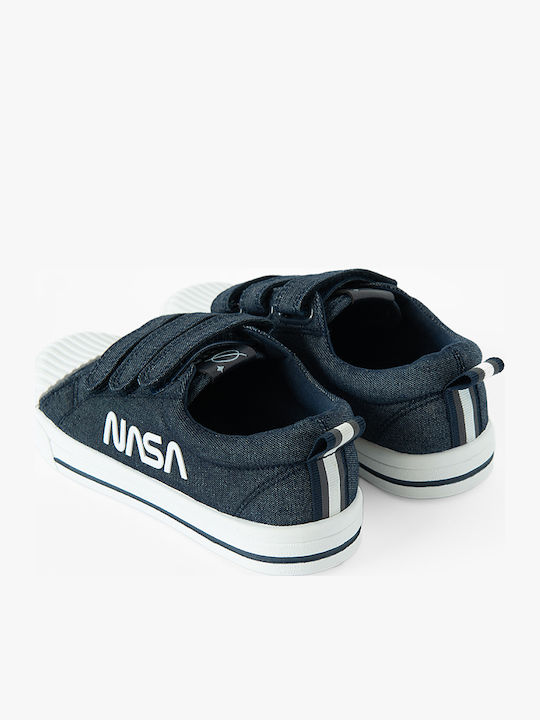 Nasa Kids Sneakers with Scratch Blue