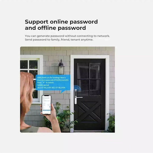 Lacăt Electronic în culoare Argintiu cu Conectivitate Wi-Fi