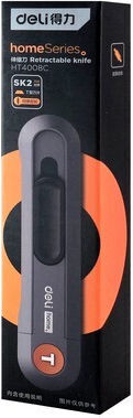 Deli Faltschneider mit Kunststoff Körper und Klingenbreite 19mm Gray
