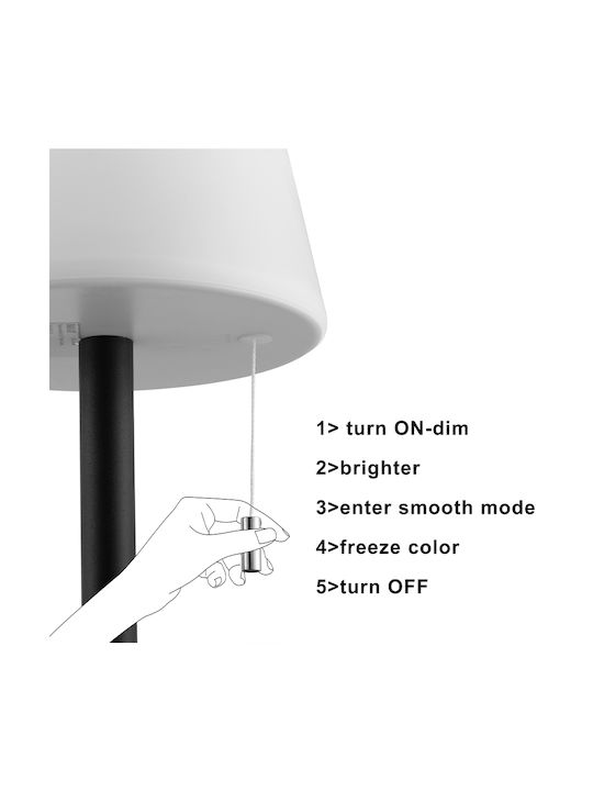 Bakaji Dekorative Lampe Weiß