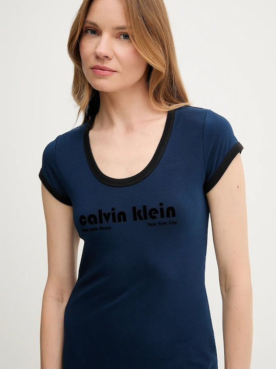 Mini T-shirt Φόρεμα Μπλε