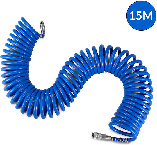Bakaji Flexible Air Hose 15m Quick Compressor Connection 02814629