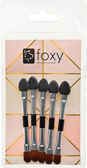 Double Makeup Applicator Silver 5 Pieces