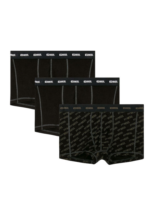 Damien Ανδρικά Μποξεράκια Μαύρο 3Pack
