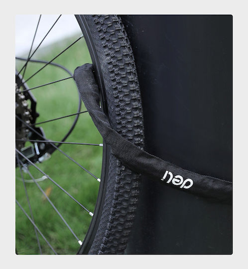 Deli Bicycle Cable Lock with Combination Black