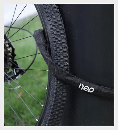 Deli Bicycle Cable Lock with Key Black