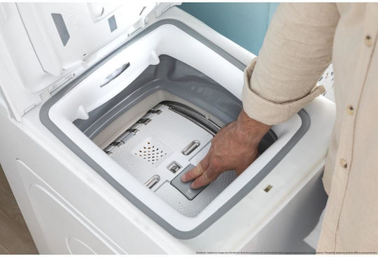 Candy Mașină de Spălat Rufe cu Încărcare Superioară 7kg 1200 Rotiri TCA273D2-S