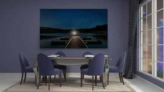 Painting Starry Night At Dock Έναστρη Νύχτα Στην Αποβάθρα 120x80