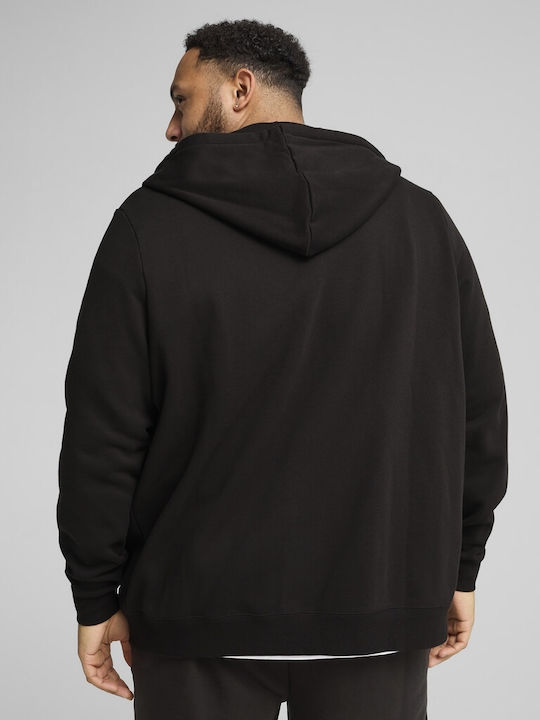 Black Hooded Cardigan