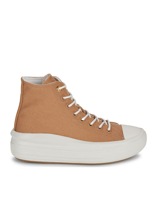 Damen Flatforms Stiefel Gelb