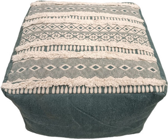Bolster Beige- Petrol 50x50x30cm