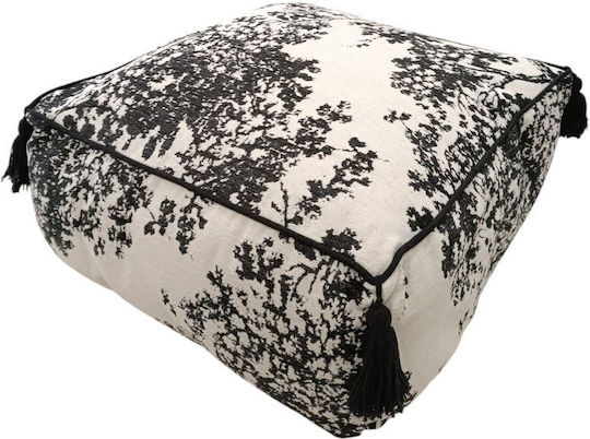Puf Bolster Albă 45x45x25cm