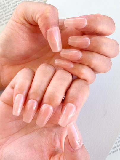 Nailvana Handmade Sfaturi pentru unghii Unghii false ovale de culoare nude 92363231