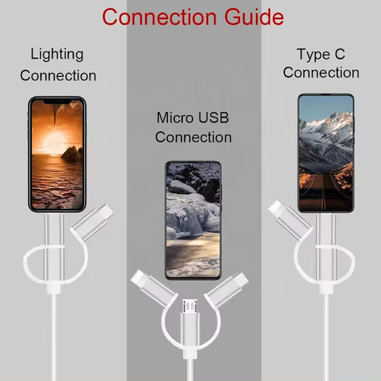 ATC Converter USB-C / USB-A / micro USB / Lightning male to USB-A / micro USB / Lightning female 1pcs ATC06.005.0100