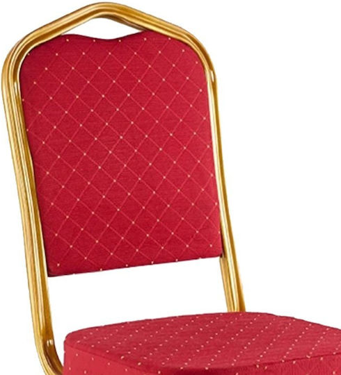 Scaun Sala de mese Hilton 45x51x96buc Red-gold Scaun Sala de mese Hilton 45x51x96buc Red-gold