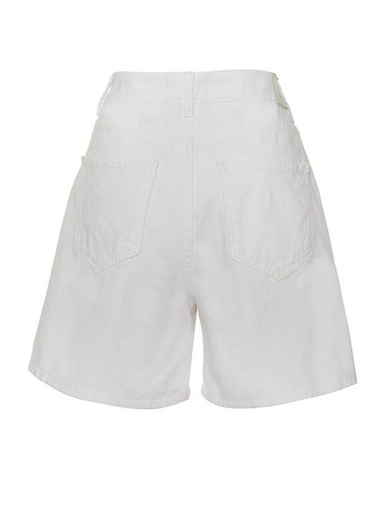 Molly Women's Jean High-waisted Shorts White