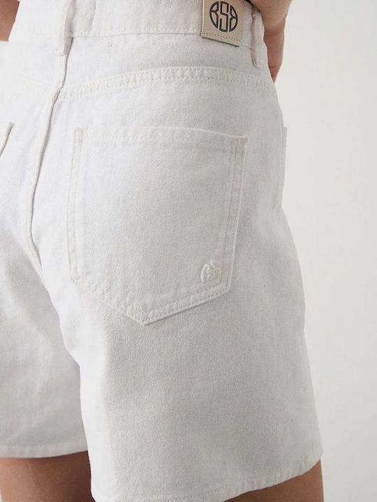 Molly Women's Jean High-waisted Shorts White